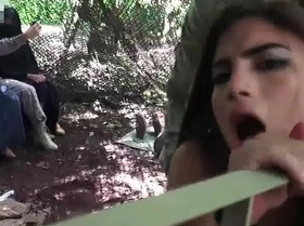 Arab babes fucked in jungle camp