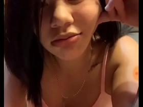 Sexy latina flirting during our stream date