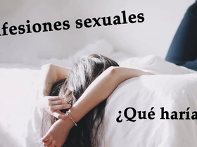 Sexual confession trio of friends Spanish audio voice