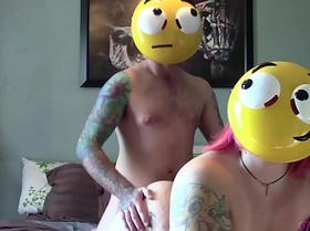 Wtf - doggystyle creampie with masks