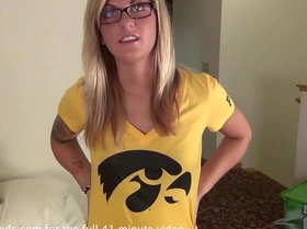 Pretty iowa girl next door does first time casting couch