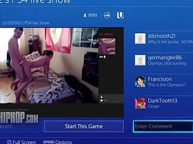 They wildin' on that ps4- playstation livestream turns into an adult film