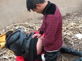 Chinese Couple Fucks In Public