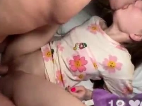 HOT TINY STEP DAUGHTER WITH PERFECT PUSSY GETS FUCKED BY STEPDAD