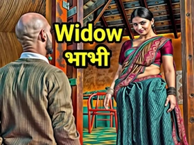 Brother in Law\'s Friend Caught Indian Desi Busty Slut Widow Bhabhi Having Sex and Pressures Her to Have Fucking Hindi Audio