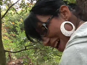 wild anal fuck in the wood