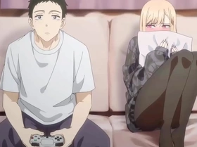 Horny Blonde Stepsister Seduced Stepbrother When Play On PlayStation ( Uncensored HENTAI )