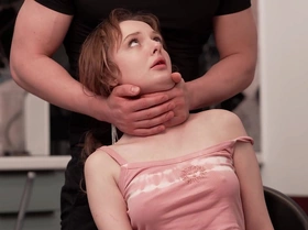 Stepdaughter didn\'t want to study, so I grounded her with my huge cock