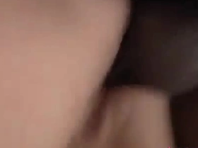 Mature gran sucking black dick