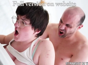 Straight in the Ass - A Busty BBW Teen Gets her Ass Fucked Anal