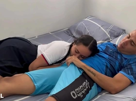 PERVERT STEPFATHER, DON\'T PUT YOUR DICK IN MY FACE, I\'M GETTING HORNY AND I WANT TO BE FUCKED BY YOU