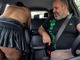 36-year-old MILF gets her ass wrecked after hitching a ride — Dandara Moraes takes it deep and raw in the backseat