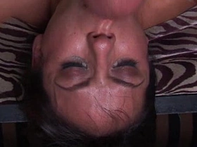 Brunette nadia styles facialized after c on a huge cock