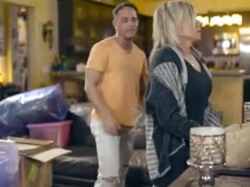 Granny Payton Hall sucks and fucks a young guys hard cock
