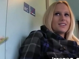 Mofos - Public Pick Ups - Fuck in the Train Toilet starring  Angel Wicky
