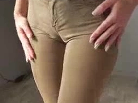 Naughty Colleague Showing Off Wedgie Pussy