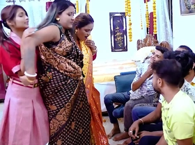 Desi Horny Step Mom Teaches Her Step Daughter How to Fuck for Very 1st Time with Desi Style GangBang Full Movie