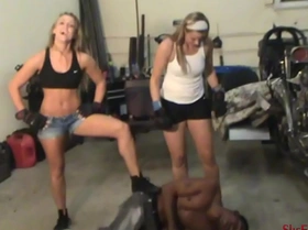 Beaten up by blondes again - cassidy and her friend are back