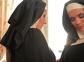 Beautiful nuns enjoying lesbian adventure