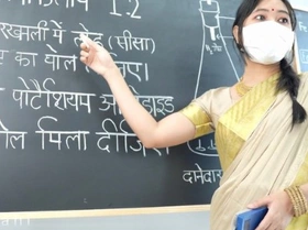 A fiery Desi MILF teacher ravishes her virgin student\'s innocence with hardcore passion in the classroom.