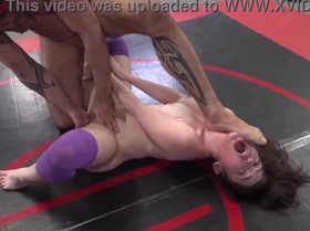 Lily Lou challenges BT in a steamy wrestling showdown, featuring rough doggystyle, explosive squirting, and passionate dominance.