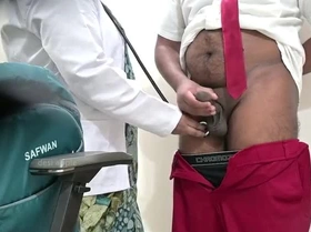 Doctor left speechless as naughty nurse flashes her curves, revealing a surprising twist.